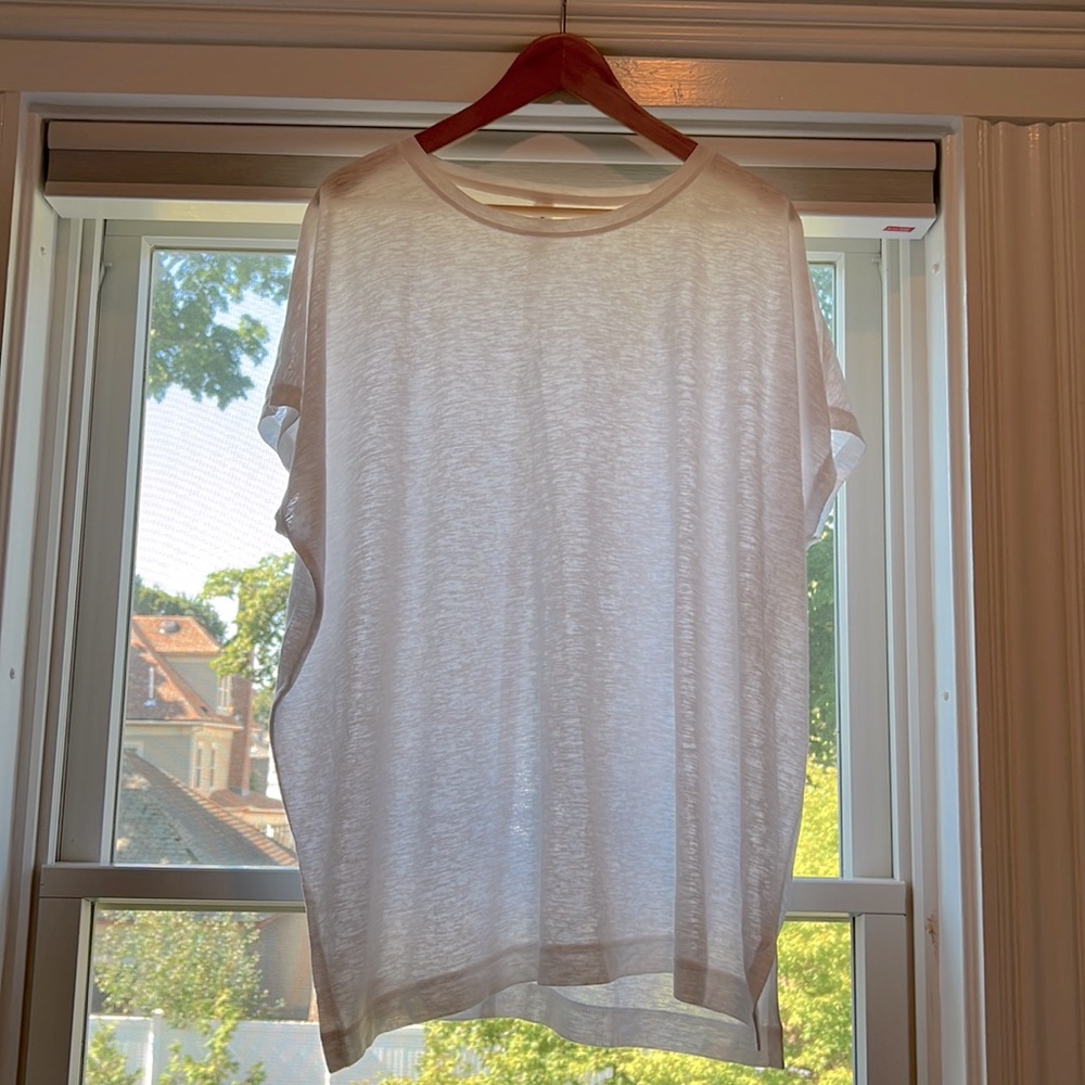 White Athleta tunic tee